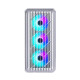 Ant Esports 205 Mini 6F Mid Tower Gaming Cabinet - White Ant Esports 205 Mini 6F Mid Tower Gaming Cabinet - White
