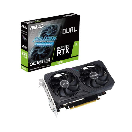 Asus Dual GeForce RTX 3050 V2 OC Edition 8GB GDDR6 Asus Dual GeForce RTX 3050 V2 OC Edition 8GB GDDR6