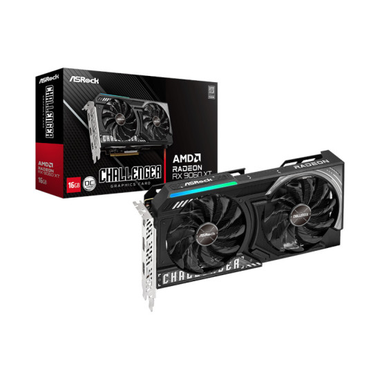 ASRock AMD Radeon RX 9060 XT Challenger OC 16GB GDDR6 ASRock AMD Radeon RX 9060 XT Challenger OC 16GB GDDR6