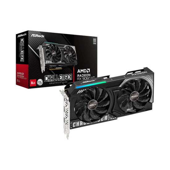 ASRock AMD Radeon RX 9060 XT Challenger OC 8GB GDDR6 ASRock AMD Radeon RX 9060 XT Challenger OC 8GB GDDR6